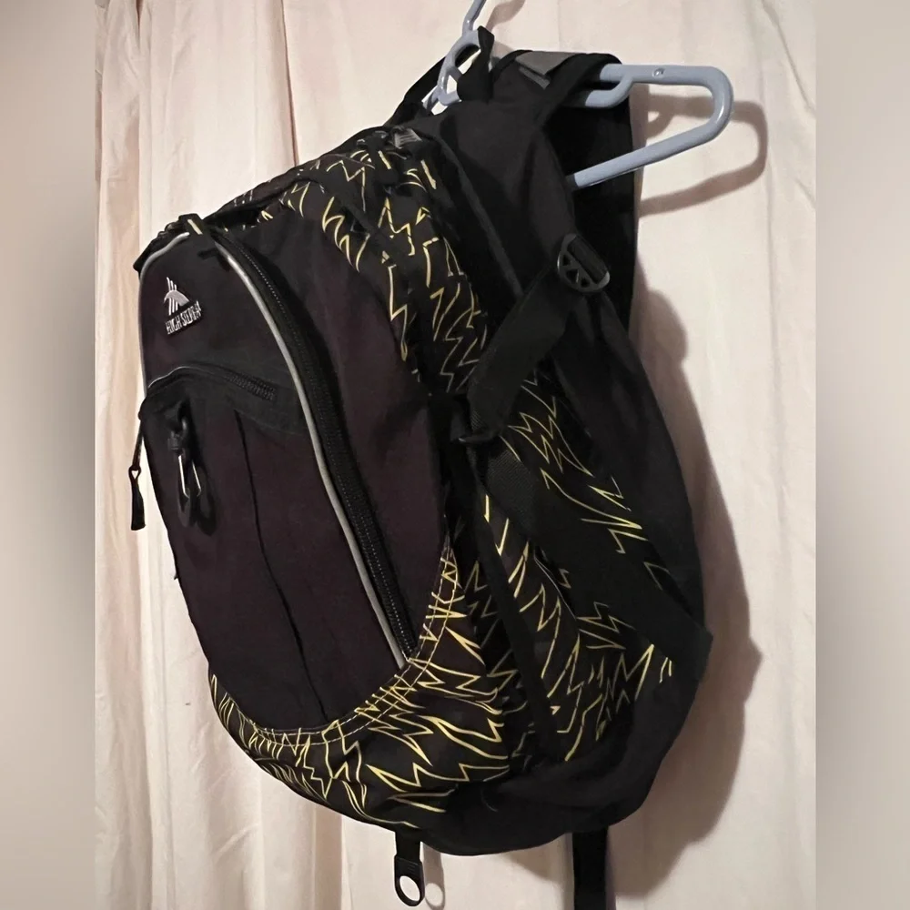 High Sierra Fatboy Backpack Black & Yellow EUC